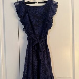 Lascana Elegant Navy Lace Dress size 2